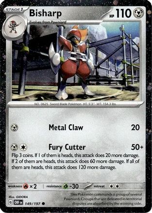 Bisharp (Cosmos Holo) 149/197 - Miscellaneous Cards & Products Holofoil