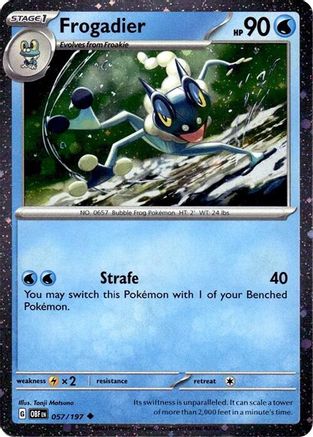 Frogadier (Cosmos Holo) 057/197 - Miscellaneous Cards & Products Holofoil