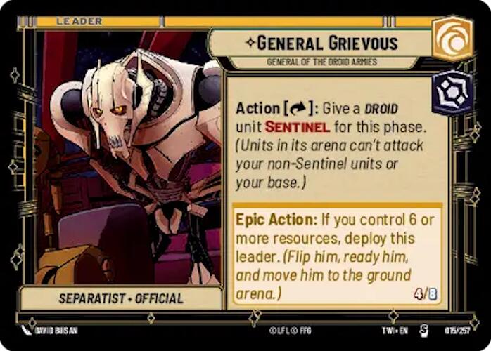 General Grievous - General of the Droid Armies (015/257) - Twilight of the Republic