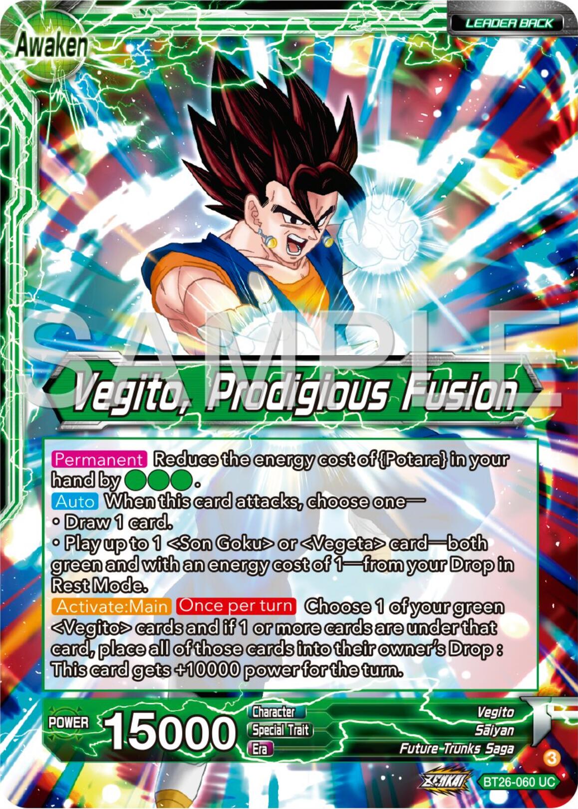 Son Goku & Vegeta // Vegito, Prodigious Fusion (BT26-060) [Ultimate Ad