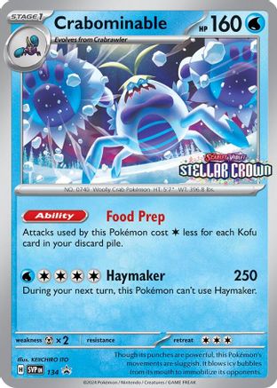 Crabominable 134/142 - SV Scarlet & Violet Promo Cards Holofoil