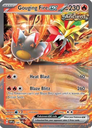 Gouging Fire ex 144 - SV Scarlet & Violet Promo Cards Holofoil