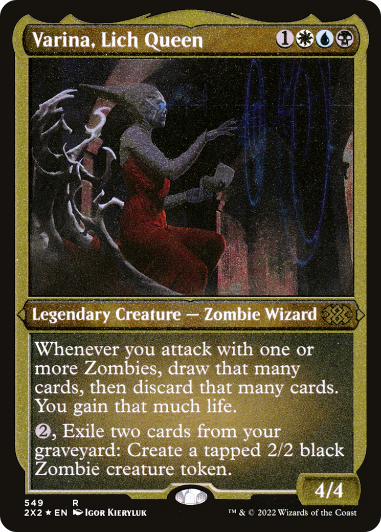 Varina, Lich Queen (2X2-549) - Double Masters 2022 Foil