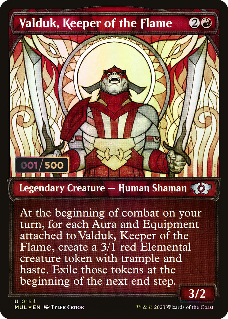 Valduk, Keeper of the Flame (MUL-154) - Multiverse Legends: (Showcase) Foil