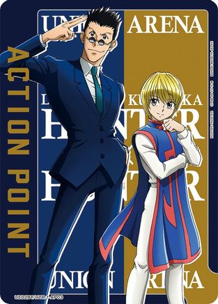 Action Point Card (AP03) (Leorio/Kurapika) (UE02BT/HTR-1-AP03) - UE02BT HUNTER X HUNTER Foil