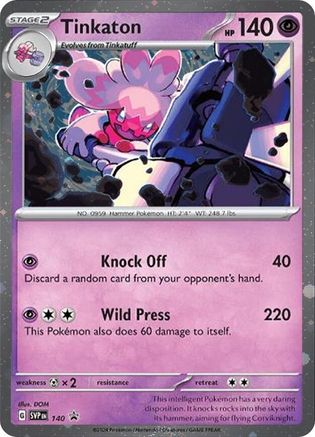 Tinkaton (Cosmo Holo) 140 - SV Scarlet & Violet Promo Cards Holofoil
