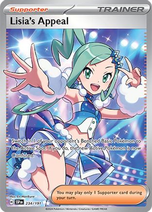 Lisia's Appeal 234/191 - SV08 Surging Sparks Holofoil