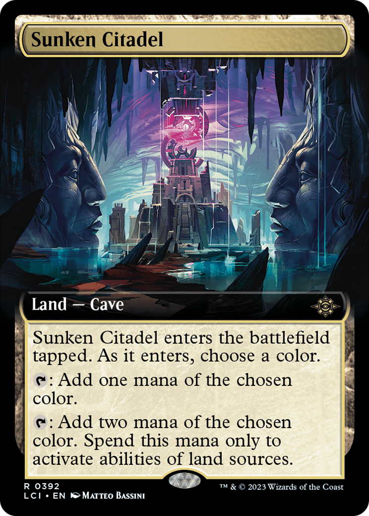 Sunken Citadel (LCI-392) - The Lost Caverns of Ixalan: (Extended Art) Foil