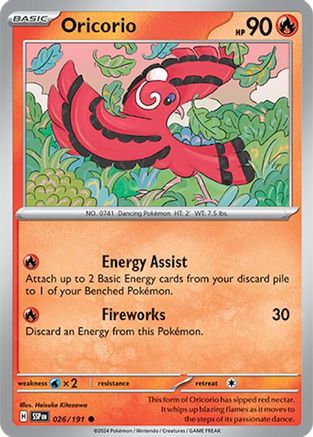 Oricorio 026/191 - SV08 Surging Sparks