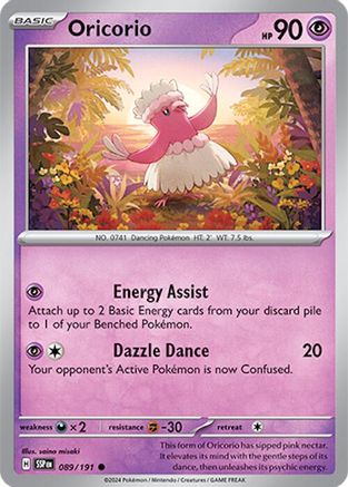 Oricorio 089/191 - SV08 Surging Sparks Reverse Holofoil