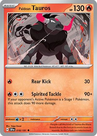 Paldean Tauros 018/191 - SV08 Surging Sparks