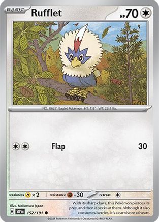 Rufflet 152/191 - SV08 Surging Sparks