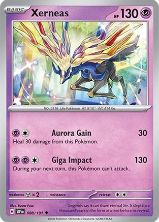 Xerneas 088/191 - SV08 Surging Sparks Reverse Holofoil