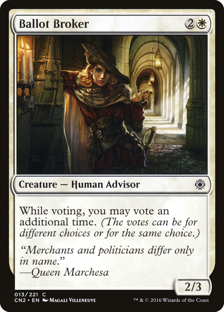 Ballot Broker (CN2-013) - Conspiracy: Take the Crown Foil