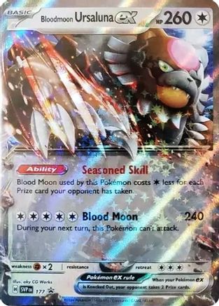 Bloodmoon Ursaluna ex 177 - SV Scarlet & Violet Promo Cards Holofoil
