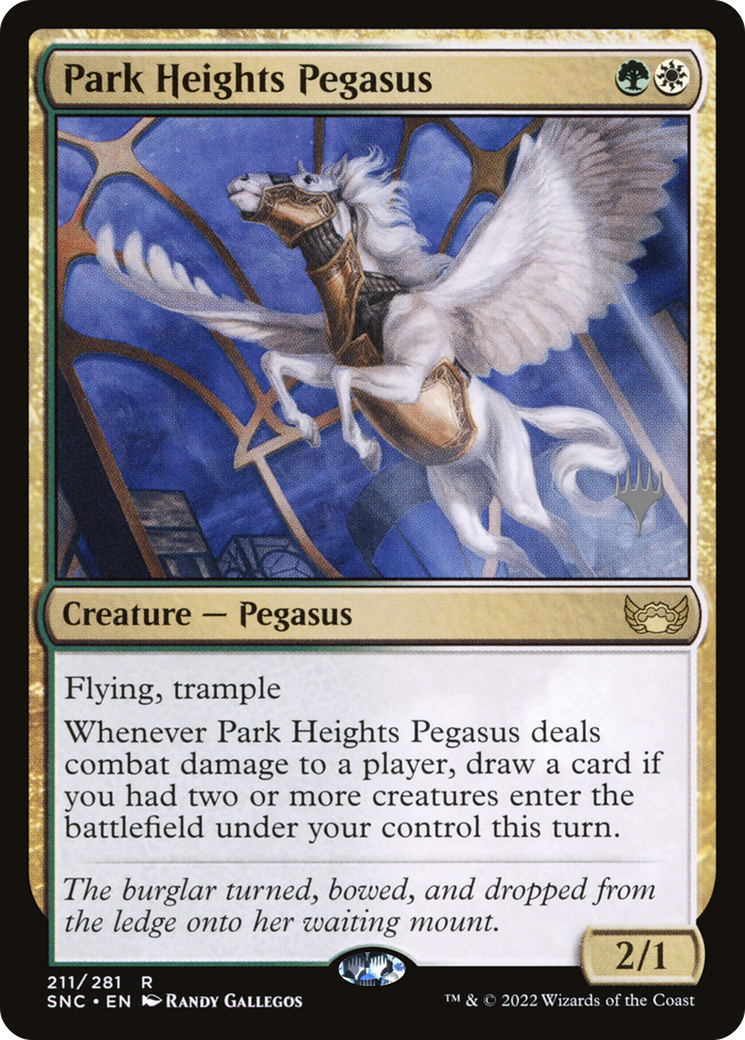 Park Heights Pegasus (PPSNC-211P) - Streets of New Capenna Promos Foil