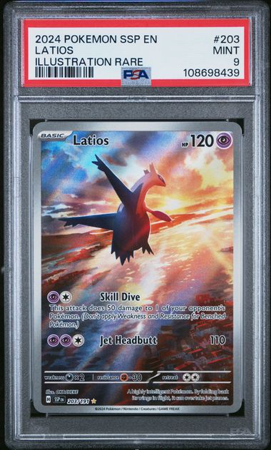 Latios Surging Sparks 203/191 PSA 9