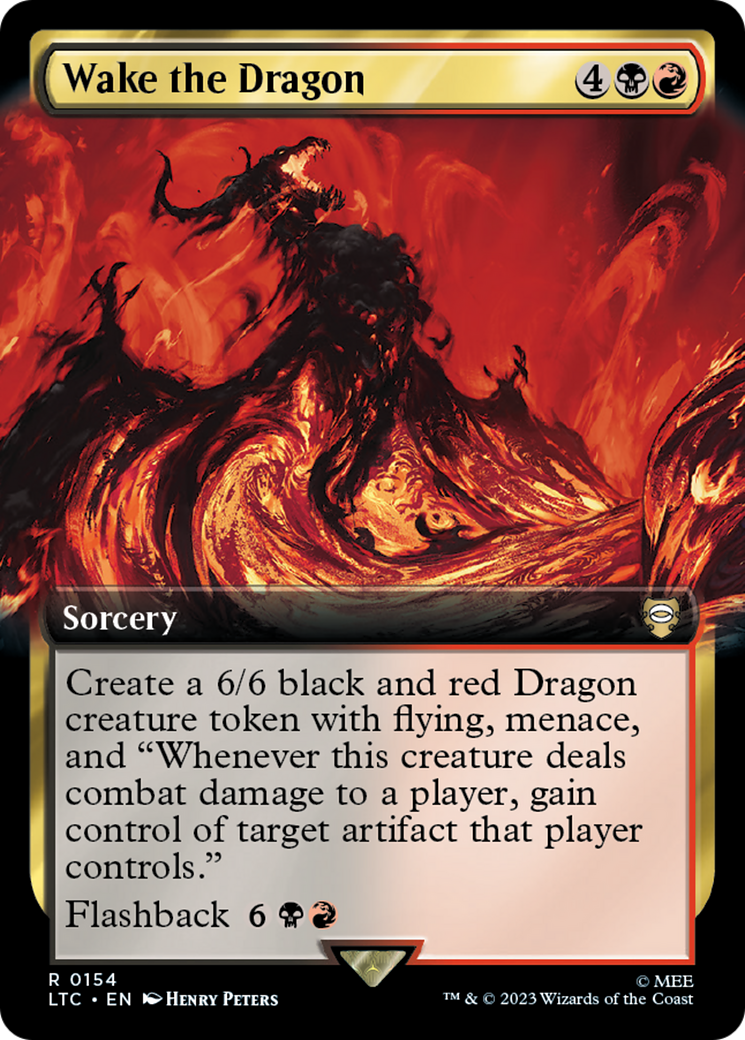 Wake the Dragon (LTC-154) - Tales of Middle-earth Commander: (Extended Art) Foil