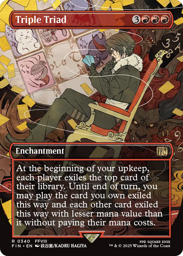 Triple Triad (FIN-340) - FINAL FANTASY: (enchantment) (Borderless) Foil