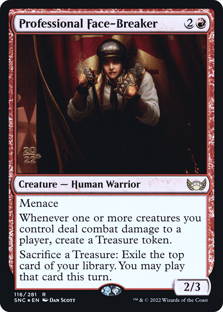 Professional Face-Breaker (PRE-116S) - Streets of New Capenna Promos Foil