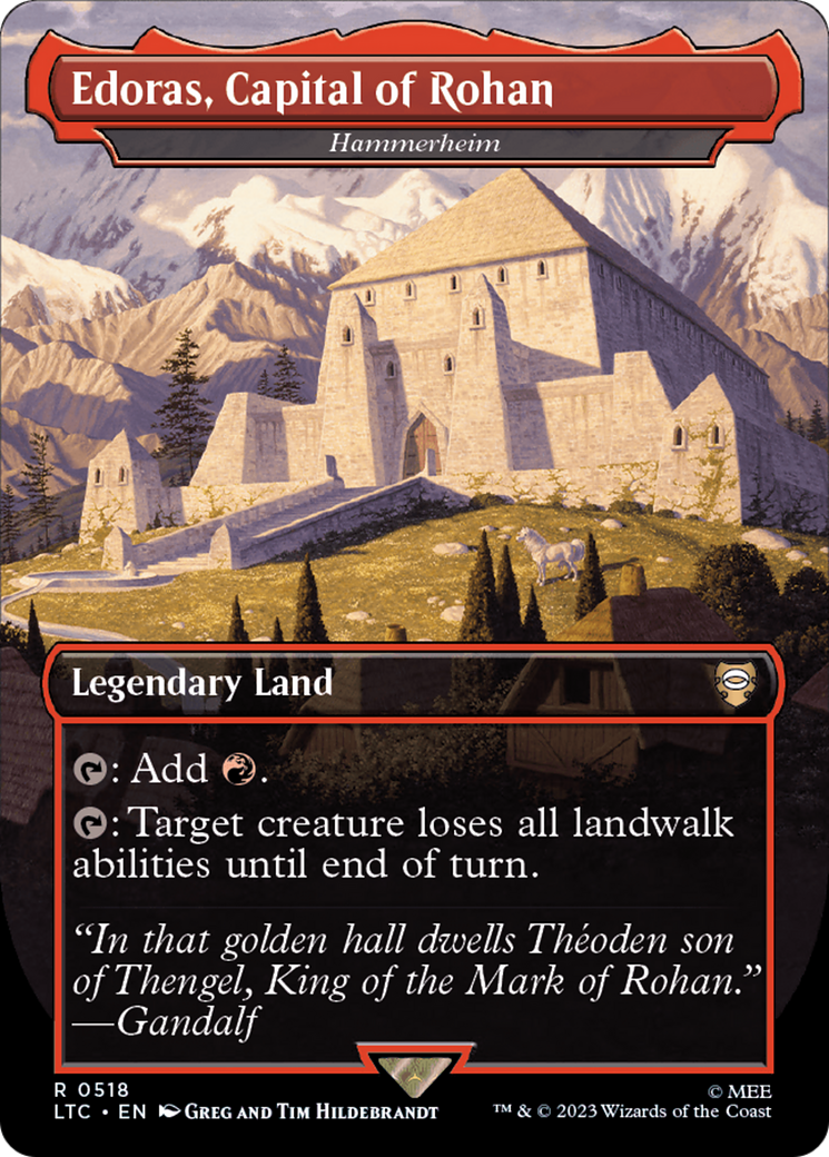 Hammerheim (LTC-518) - Tales of Middle-earth Commander / Edoras, Capital of Rohan (Borderless)