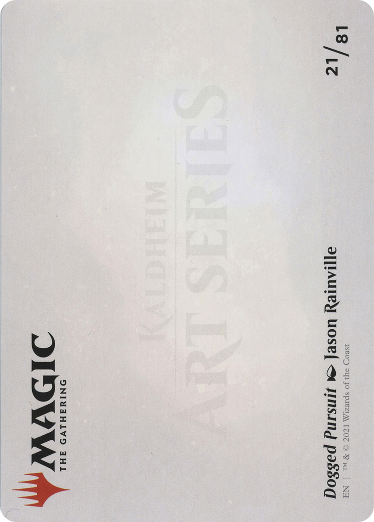 Dogged Pursuit Art Card (ASKHM-021) - Art Series: Kaldheim (Borderless)