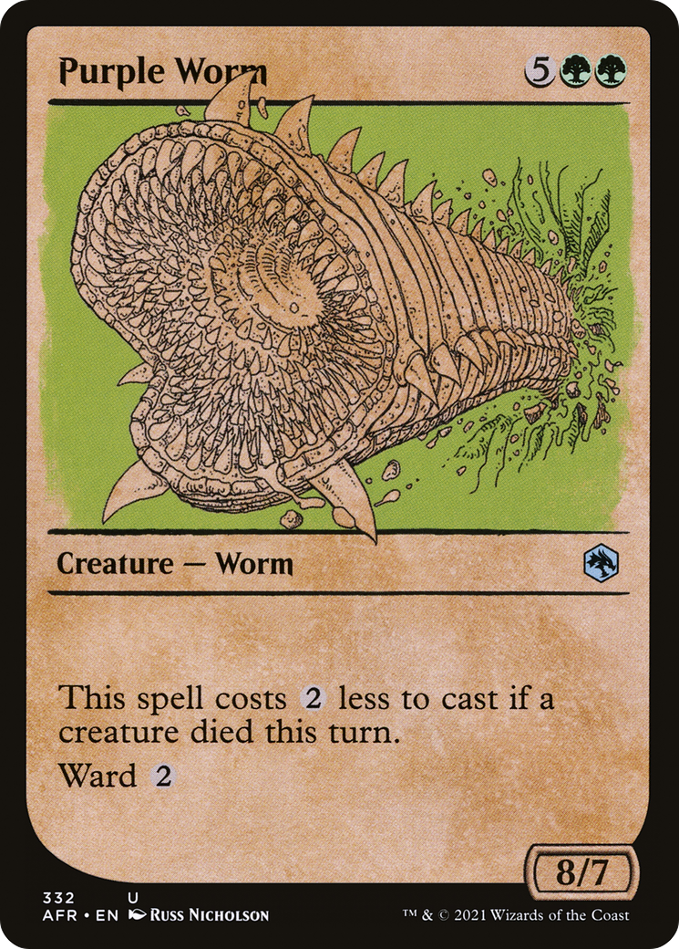 Purple Worm (AFR-332) - Adventures in the Forgotten Realms: (Showcase)
