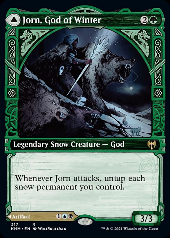 Jorn, God of Winter // Kaldring, the Rimestaff (KHM-317) - Kaldheim: (Showcase) Foil