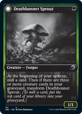 Deathbonnet Sprout // Deathbonnet Hulk (DBL-181) - Innistrad: Double Feature: (Double Faced Transform) Foil