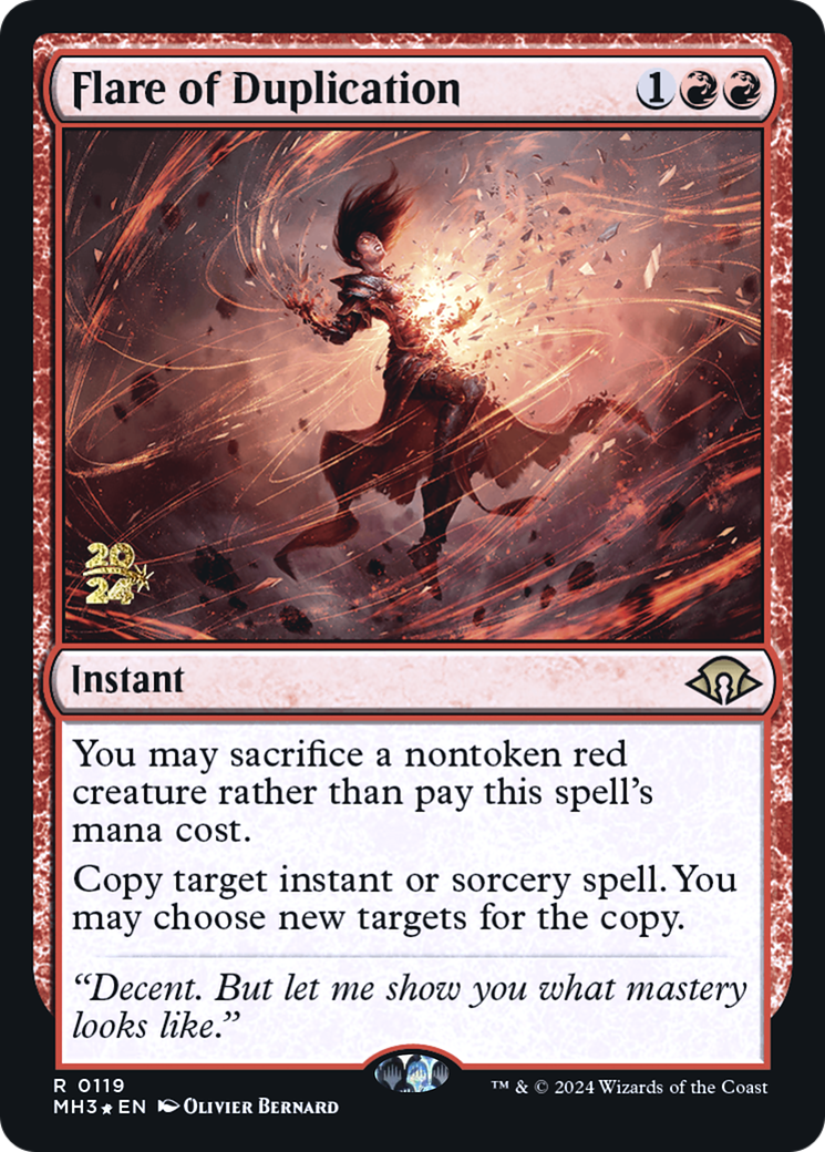 Flare of Duplication (PRE-119) - Modern Horizons 3 Promos Foil