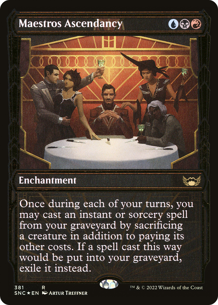 Maestros Ascendancy (SNC-381) - Streets of New Capenna: (Showcase) Foil