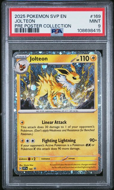 Jolteon Promo SVP 169 PSA 9