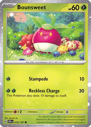 Bounsweet (Cosmos Holo) 016/197 - Miscellaneous Cards & Products Holofoil