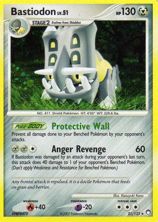 Bastiodon - Bastiodon the Defender Half Deck Unlimited Holofoil