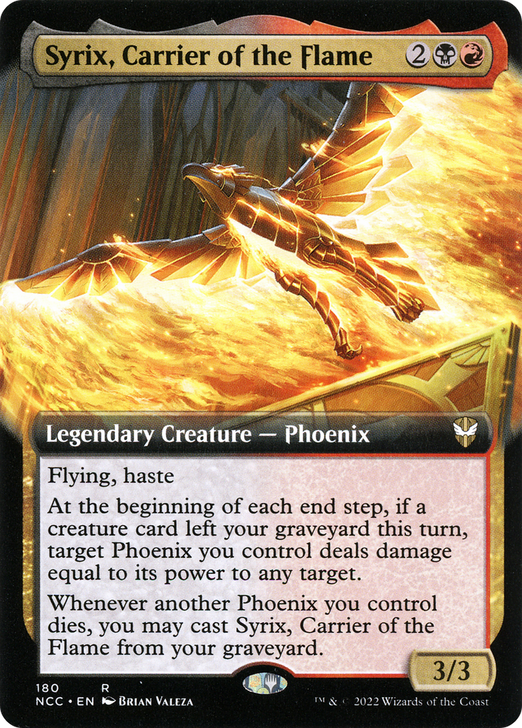 Syrix, Carrier of the Flame (NCC-180) - New Capenna Commander: (Extended Art)