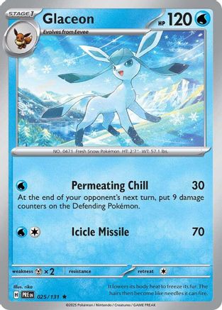 Glaceon 025/131 - SV Prismatic Evolutions Holofoil