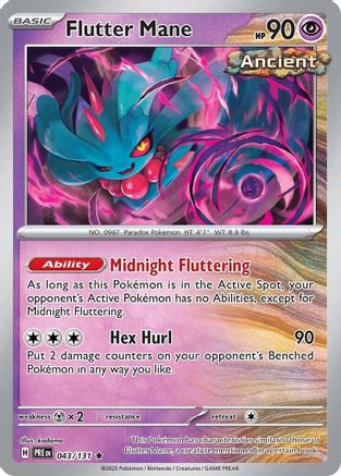 Flutter Mane 043/131 - SV Prismatic Evolutions Reverse Holofoil