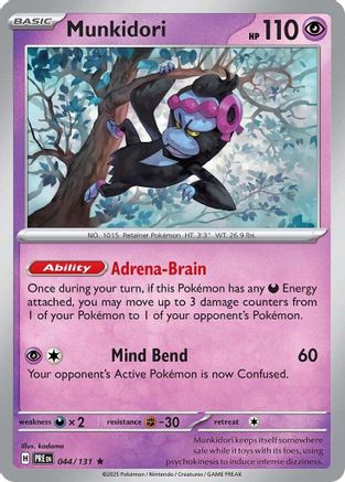 Munkidori 044/131 - SV Prismatic Evolutions Reverse Holofoil