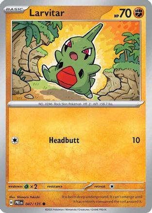 Larvitar 047/131 - SV Prismatic Evolutions Reverse Holofoil