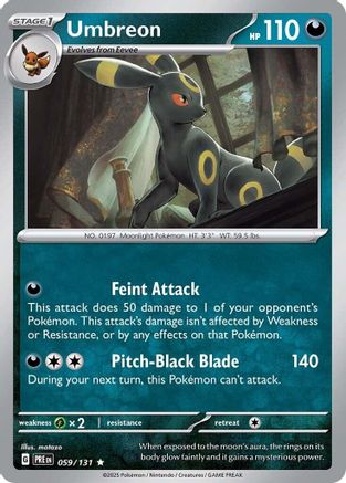 Umbreon 059/131 - SV Prismatic Evolutions Reverse Holofoil