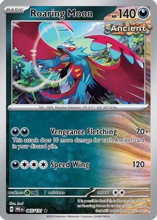Roaring Moon 065/131 - SV Prismatic Evolutions Holofoil