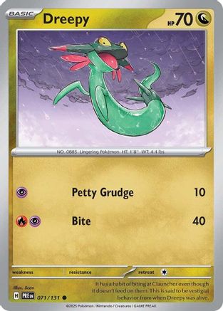 Dreepy 071/131 - SV Prismatic Evolutions Reverse Holofoil