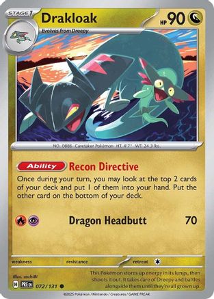 Drakloak 072/131 - SV Prismatic Evolutions Reverse Holofoil