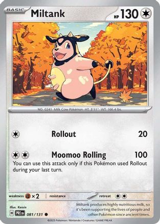 Miltank 081/131 - SV Prismatic Evolutions Reverse Holofoil