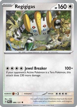 Regigigas 086/131 - SV Prismatic Evolutions Reverse Holofoil