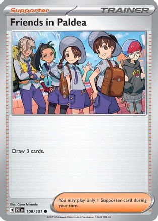 Friends in Paldea 109/131 - SV Prismatic Evolutions Reverse Holofoil