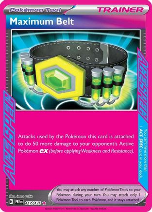 Maximum Belt 117/131 - SV Prismatic Evolutions Holofoil