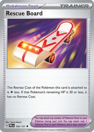 Rescue Board 126/131 - SV Prismatic Evolutions Reverse Holofoil