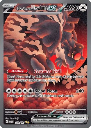 Bloodmoon Ursaluna ex 168/131 - SV Prismatic Evolutions Holofoil