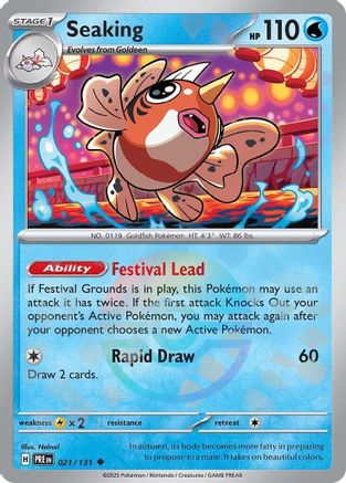 Seaking (Poke Ball Pattern) 021/131 - SV Prismatic Evolutions Holofoil